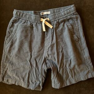Zara Men's Blue Linen Shorts
